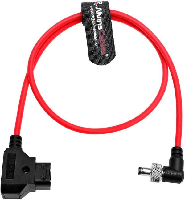 Alvin's Cables Dtap to Locking DC 2.1 Cable, Atomos Ninja Dtap Power Cable Right Angle Ultra Soft for Video Devices PIX-E7 PIX-E5 Monitor, for Hollyland Mars 400s 60cm|23.6in