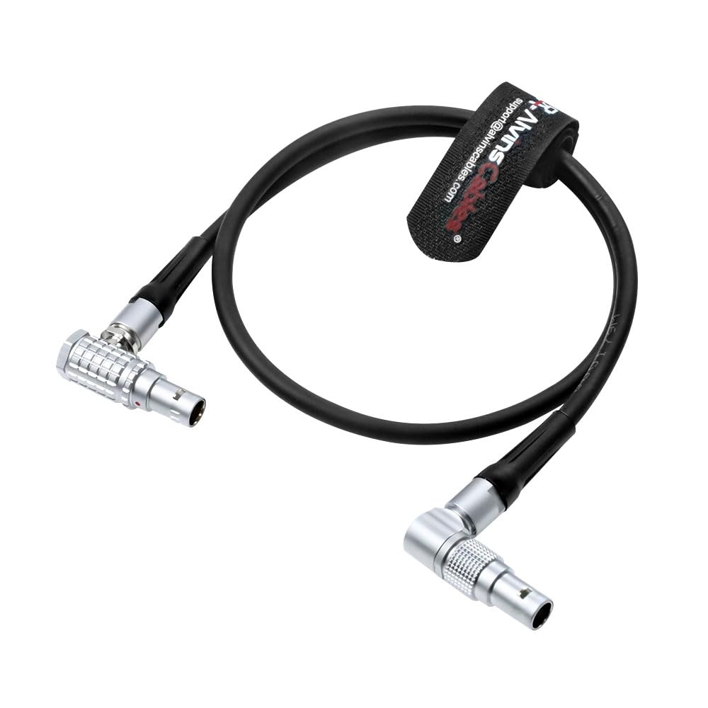Alvin's Cables Power Cable for Kinefinity Eagle e-viewfinder from Z CAM E2 Camera, Rotatable Right Angle 2 Pin to 5 Pin Right Angle Cable, 50cm| 19.7inches