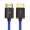 Alvin's Cables 8K 2.1 HDMI to HDMI Cable 8K@60Hz 4K@120Hz High-Speed for Atomos Ninja,for Sony FS5 FS7 FX9,BMPCC,for Canon C300 C500,Braided Coiled Cable Blue