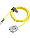 Alvin's Cables Cognex CCB-M8DSIO-00 M8 5-Pin B-Code to DB15 I/O Cable for Cognex in-Sight 8000/Micro Series Industrial Vision System, CIO-Micro I/O Module,0.7M/2.3ft Yellow