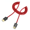 Alvin's Cables 8K 2.1 HDMI to HDMI Cable 8K@60Hz 4K@120Hz High-Speed for Atomos Ninja,for Sony FS5 FS7 FX9,BMPCC,for Canon C300 C500,Braided Coiled Cable Red