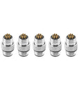 Alvins M12 8 Pin Male A-Code Connector Injection Molding Connector Male Straight Solder for Cable Unshielded Aviation, Industrial, Waterproof