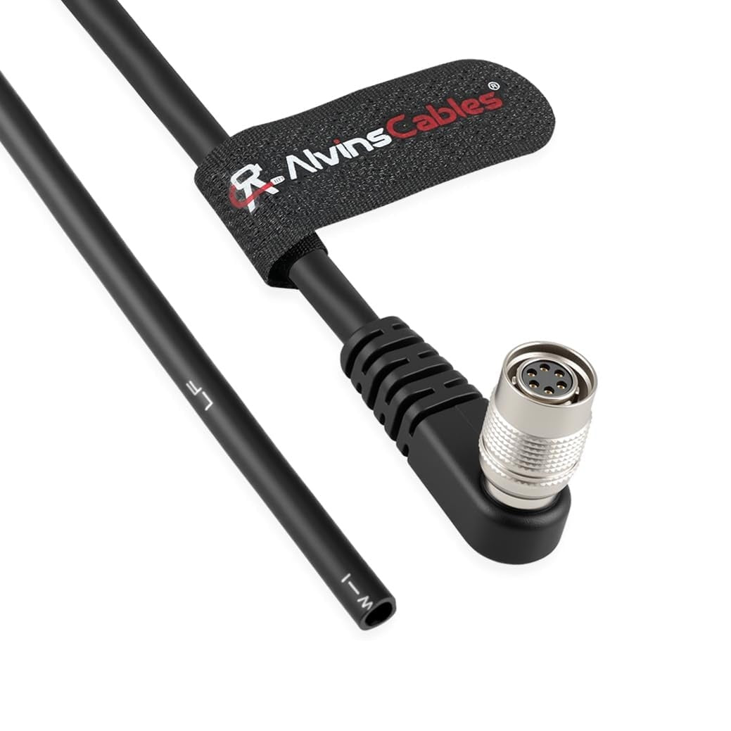 Alvin's Cables HR10A-7P-6S Hirose 6 Pin Female to Open End Power I/O Cable for Sony CCD, Basler, Keyence, Cognex, Baumer, Hikvision Industrial Camera, High Flex Shielded A-Type