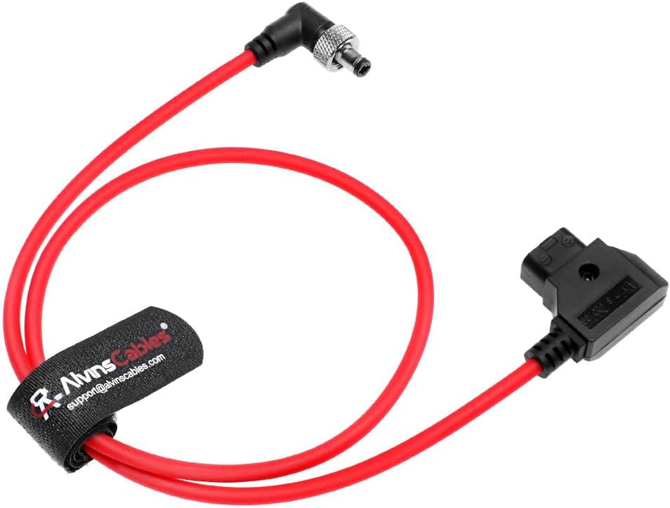 Alvin's Cables Dtap to Locking DC 2.1 Cable, Atomos Ninja Dtap Power Cable Right Angle Ultra Soft for Video Devices PIX-E7 PIX-E5 Monitor, for Hollyland Mars 400s 60cm|23.6in