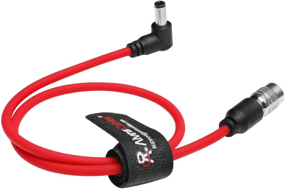 Alvin's Cables Ultra Soft DC to Hirose 4 Pin Power Cable for Sound Devices 633| 644| 688, Zoom F4|F8, ZAXCOM 45cm|17.7inches