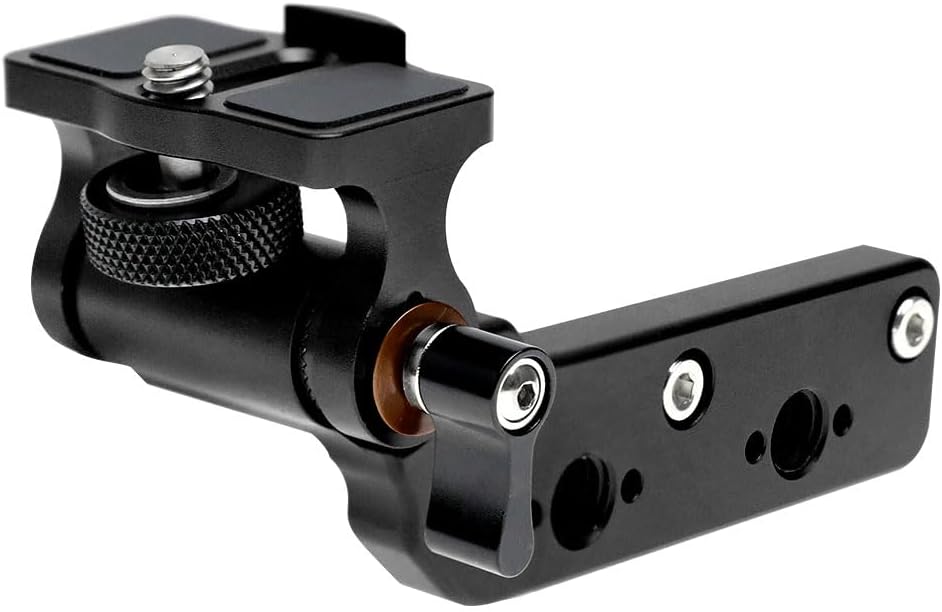 Alvins Monitor Bracket for Tilta Nucleus-M Motor 1/4 Screw Fixed, Black