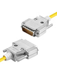 Alvin's Cables Cognex CCB-M8DSIO-00 M8 5-Pin B-Code to DB15 I/O Cable for Cognex in-Sight 8000/Micro Series Industrial Vision System, CIO-Micro I/O Module,0.7M/2.3ft Yellow