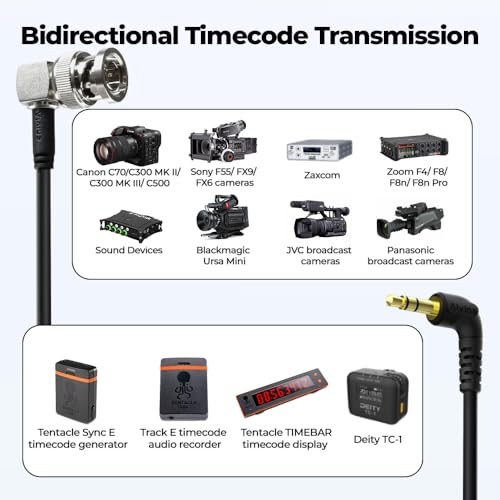Alvin&#39;s Cables Tentacle 3.5mm TRS to BNC Timecode Cable