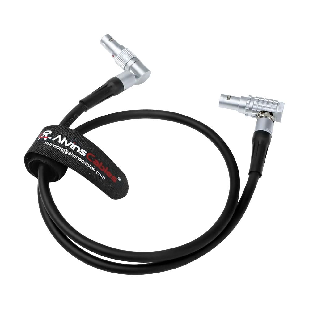 Alvin's Cables Power Cable for Kinefinity Eagle e-viewfinder from Z CAM E2 Camera, Rotatable Right Angle 2 Pin to 5 Pin Right Angle Cable, 50cm| 19.7inches