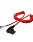 Alvin's Cables BMPCC 4K Power Cable, D-tap to 2 Pin Female Ultra Soft Cable for Blackmagic Pocket Cinema Camera 4K/ 6K, Coiled Cable
