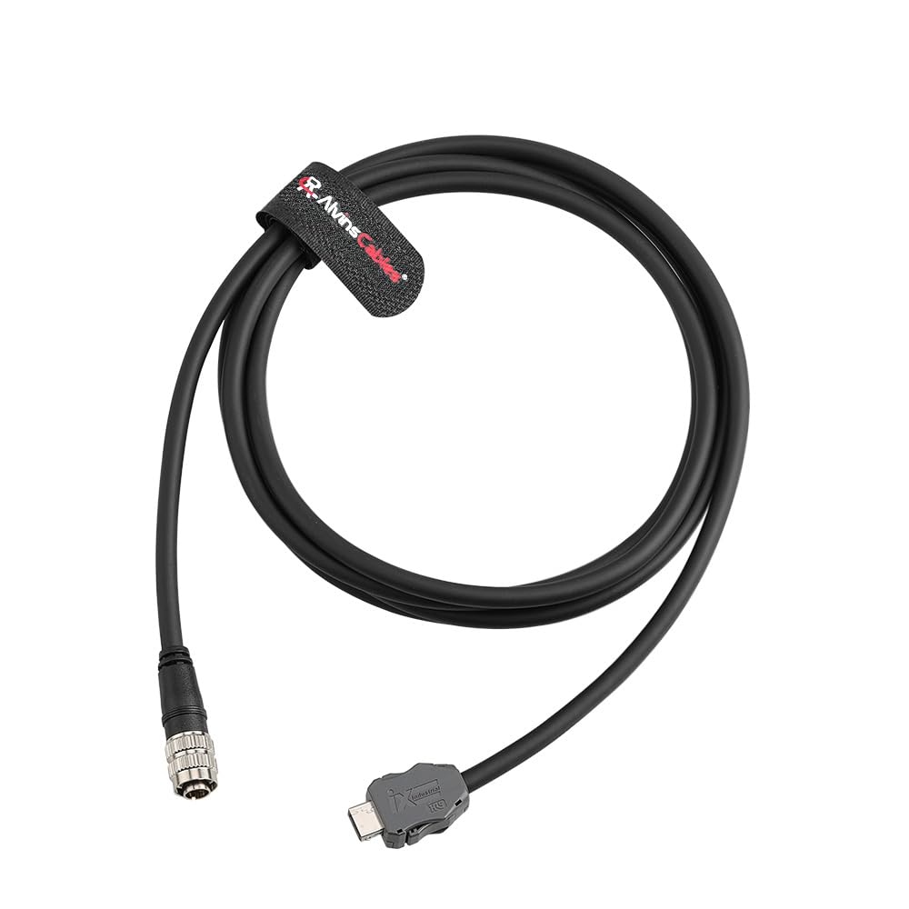 Alvin's Cables Keyence Power IO Control Cable for SR-2000/SR-1000 Scanner, Hirose 12 Pin to D-Sub 9-Pin Compatible with OP-87527/87528/87529, High-Flex Drag-Chain