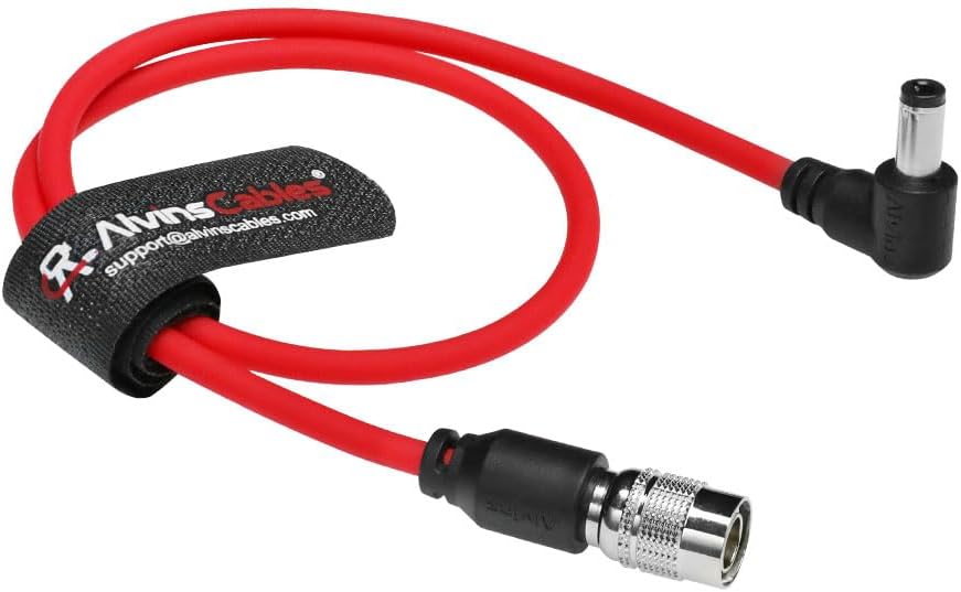 Alvin&#39;s Cables Ultra Soft DC to Hirose 4 Pin Power Cable for Sound Devices 633| 644| 688, Zoom F4|F8, ZAXCOM 45cm|17.7inches