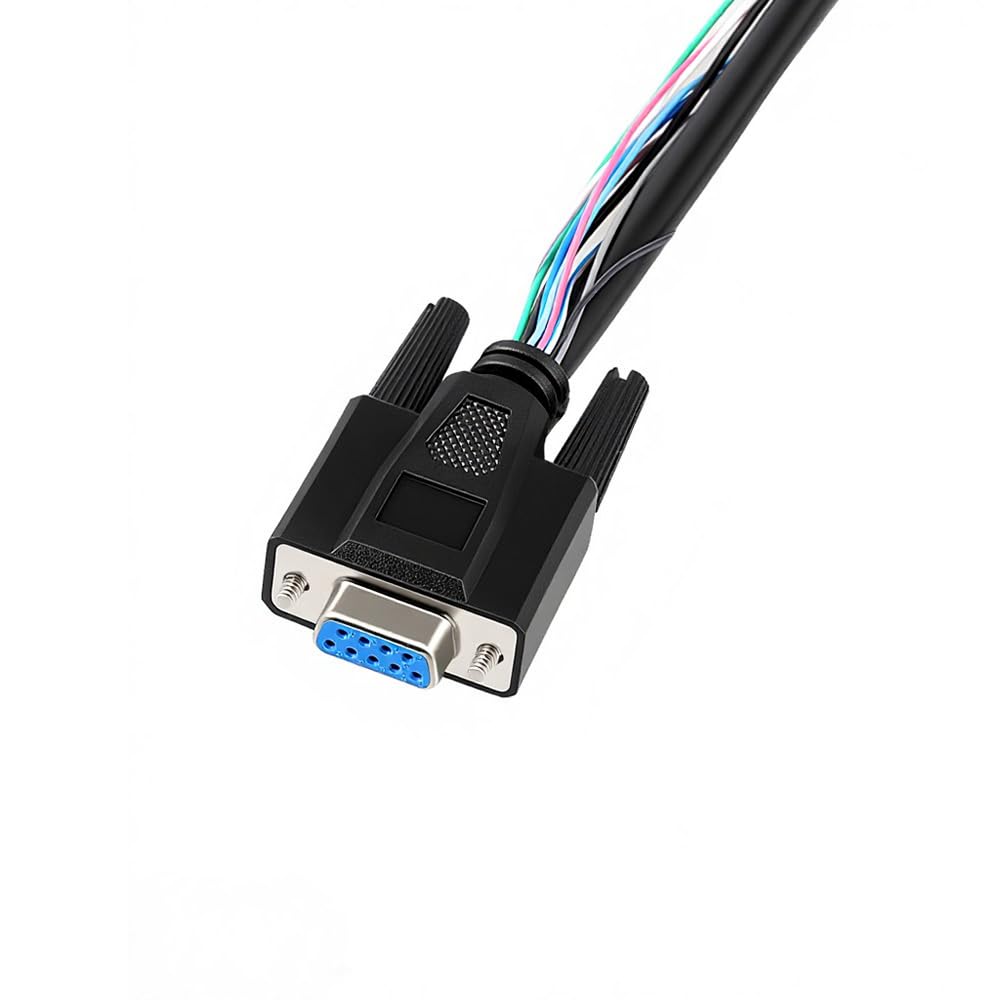 Alvin’s Cables Control Cable for Keyence SR-X AI Barcode Reader, M12 A-Code 12 Pin Female to DB9 Female Replacement for OP-88681 OP-88682 OP-88683, High Flex Drag Chain
