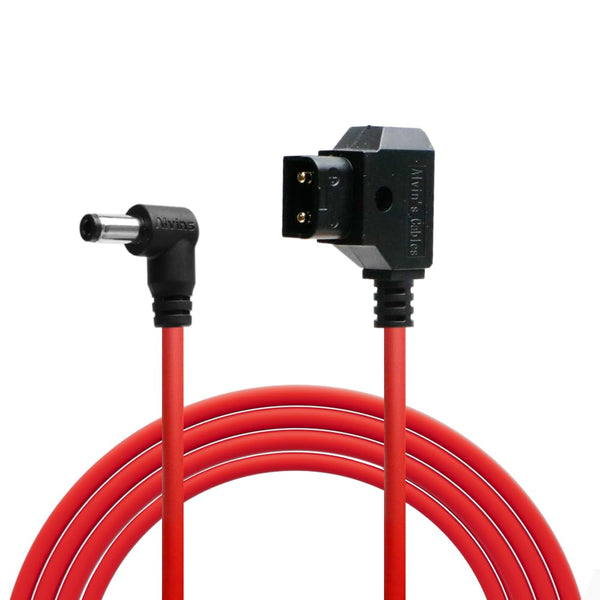 Alvin's Cables Ultra Soft Dtap to DC Cable Right Angle for Atomos Shogun,D-tap to 2.1 DC Power Cable for Blackmagic Design Video Assist,SmallHD 702,for Feelworld FW568 Monitor 1m|39.7in