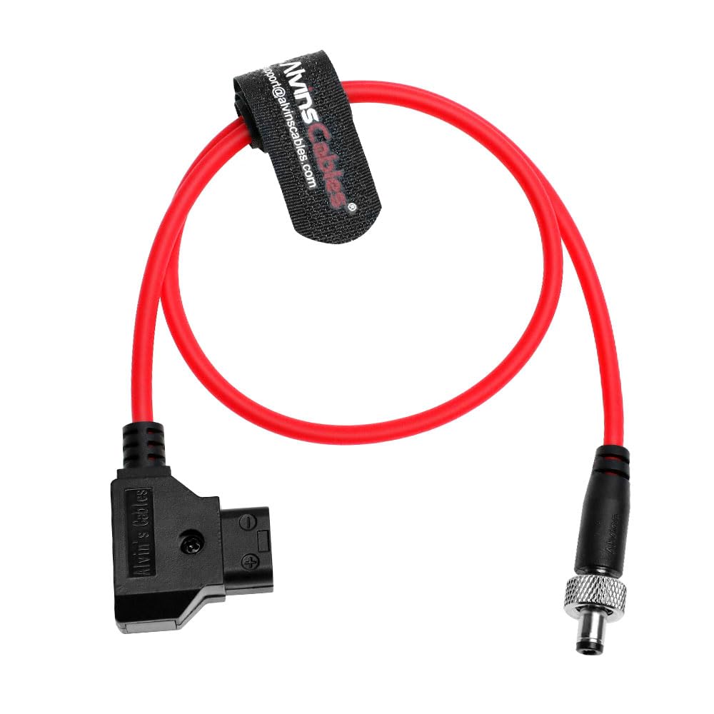 Alvin's Cables Dtap to Locking DC 5.5 2.1 Ultra Soft Cable for Atomos Ninja Shogun Shinobi, Blackmagic Video Assist,for Hollyland Mars 400S, 50cm|19.7in