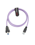 Alvin's Cables USB 3.0 Type-A to USB-B Screw Lock Data Cable for Machine Vision Industrial Camera, Printer, Scanner, 5Gbps High Flex Drag Chain Shielded