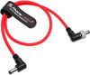 Alvin's Cables Locking DC to DC Cable for Atomos Ninja V Shogun, 5.5 2.1 Locking DC Right Angle Ultra Soft Cable for Video Devices PIX-E7 PIX-E5 Monitor 45cm|17.7in