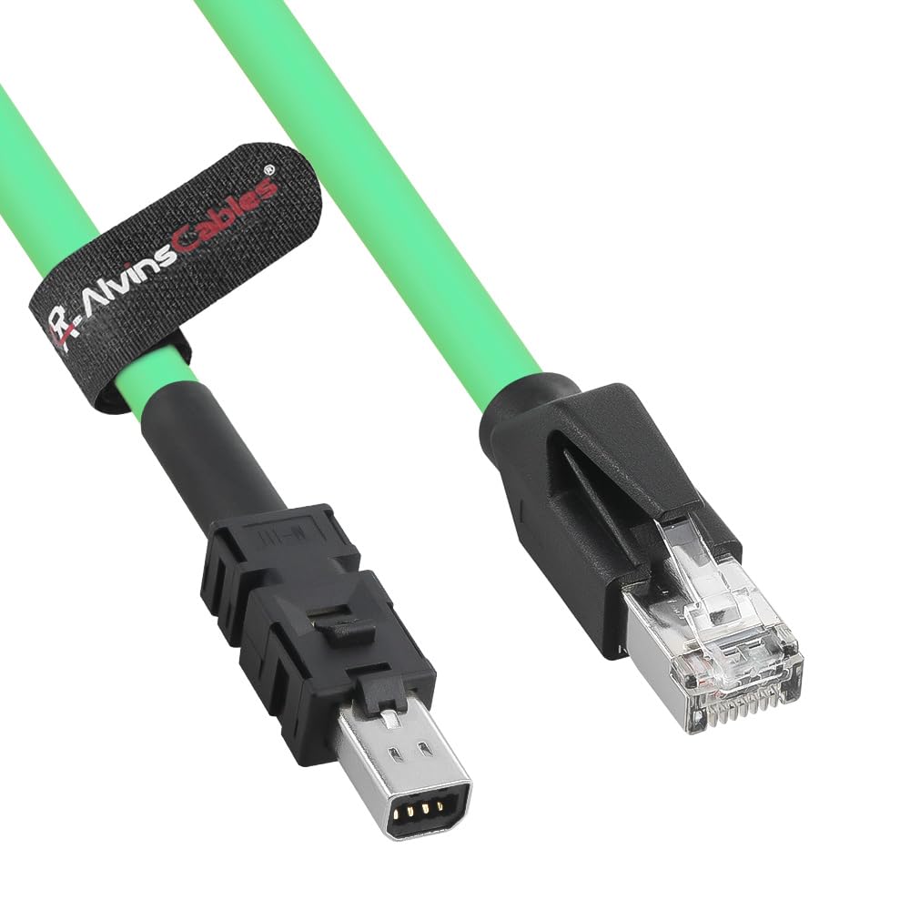 Alvin's Cables Mechatrolink III Communications Servo Cables RJ45 to IMI Industrial Cable for Yaskawa Sigma-7 Series Drive Controller Cordset, High Flex Drag Chain 0.5m/1.64ft, Green