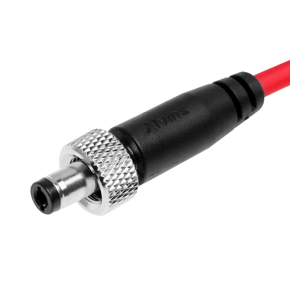 Alvin&#39;s Cables Locking DC to DC Cable for Atomos Ninja V Shogun, 5.5 2.1 Locking DC Cable for Video Devices PIX-E7 PIX-E5 Monitor, Ultra Soft 45cm|17.7in