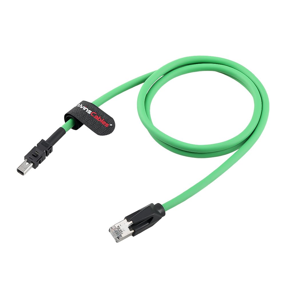 Alvin's Cables Mechatrolink III Communications Servo Cables RJ45 to IMI Industrial Cable for Yaskawa Sigma-7 Series Drive Controller Cordset, High Flex Drag Chain 0.5m/1.64ft, Green