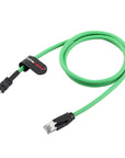 Alvin's Cables Mechatrolink III Communications Servo Cables RJ45 to IMI Industrial Cable for Yaskawa Sigma-7 Series Drive Controller Cordset, High Flex Drag Chain 0.5m/1.64ft, Green