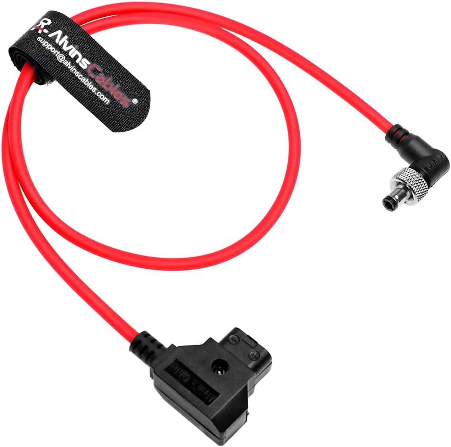 Alvin's Cables Dtap to Locking DC 2.1 Cable, Atomos Ninja Dtap Power Cable Right Angle Ultra Soft for Video Devices PIX-E7 PIX-E5 Monitor, for Hollyland Mars 400s 60cm|23.6in