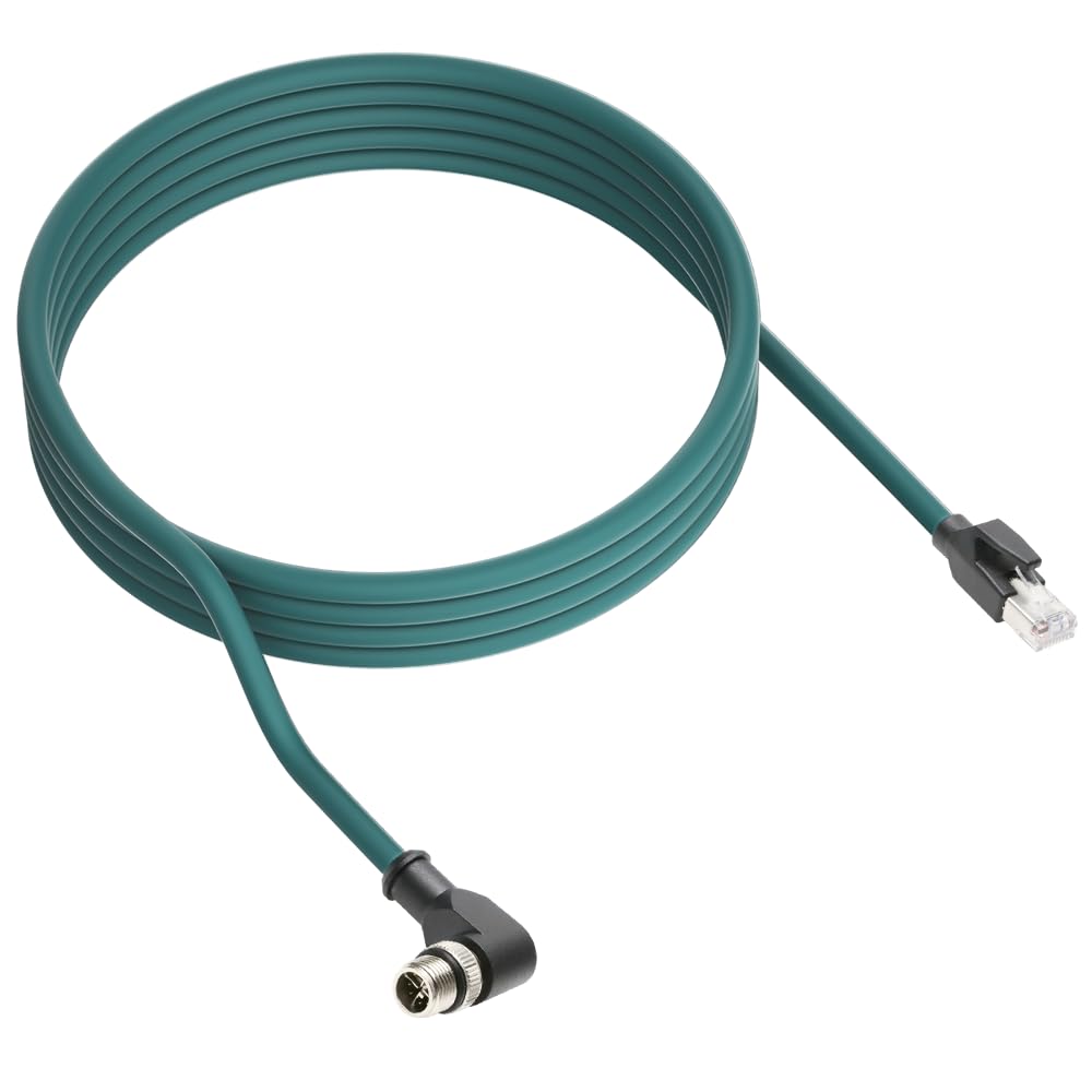 Alvin's Cables M12 X-Code 8 Pin Male to RJ45 Ethernet Cable for