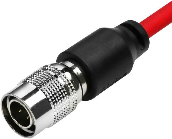 Alvin's Cables Ultra Soft DC to Hirose 4 Pin Power Cable for Sound Devices 633| 644| 688, Zoom F4|F8, ZAXCOM 45cm|17.7inches