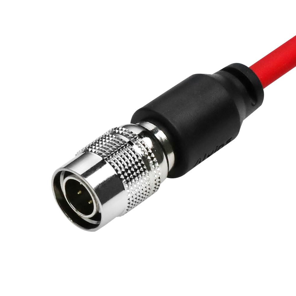 Alvin's Cables Ultra Soft DC to Hirose 4 Pin Power Coiled Cable for Sound Devices 633| 644| 688, Zoom F4|F8, ZAXCOM