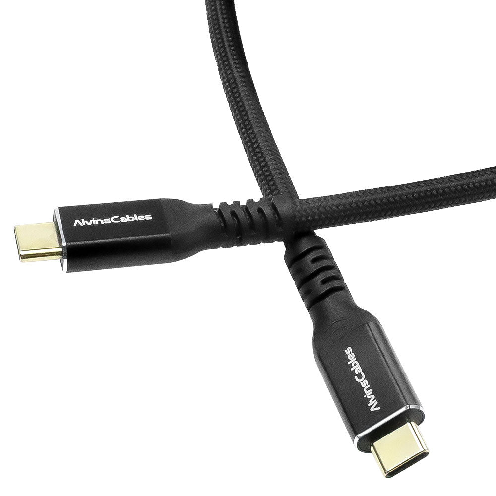 Alvin's Cables Thunderbolt 5 Cable, 3ft USB-C to USB-C Cable 120Gbps Bandwidth 240W PD Fast Charging 16K Display, Compatible with Thunderbolt 4/3,USB4, for MacBook,Docke,eGPU