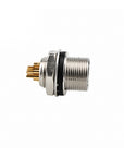 Alvins HR25-7TR-8P Hirose 8 Pin Male Circular Receptacle, Solder Cup Panel Mount Connector, Metal Threaded Locking for Industrial & Camera Equipment
