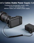 Alvin's Cables Dtap to BMPCC 6K 4K Coiled Power Cable for Blackmagic Pocket Cinema Camera 4K| 6K| pro V Mount Battery, Weipu 2 Pin Female to D Tap