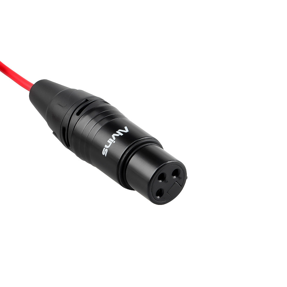 Alvin's Cables Mini XLR 3 Pin Male to XLR 3 Pin Female Coiled Audio Cable for Blackmagic Pocket Cinema Camera BMPCC 4K/6K, Video Assist 4K, Sharp 8K Cam, Ultra Soft