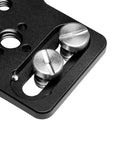 Alvin’s Cables Multifunctional Cheese Plate with 3/8 1/4 Threads, Side Mounting Plate for ARRI RED Camera with 3/8’’ Screws-A0124