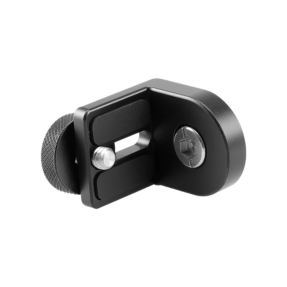 Alvin's Cables Right-Angle Camera Mounting Bracket, L-Shaped Accessory Mount with 1/4"-20 to 3/8"-16 Threads, ARRI-Style Locating Pins for Camera Cage, Cheese Plate, Wireless Transmitter