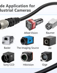 Alvin’s Cable Hirose 6 Pin Female HR10A-7P-6S to Flying Lead Power I/O Cable for Basler GIGE AVT for Sony CCD Camera