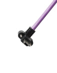 Alvin's Cables USB 2.0 Type-A to Locking Mini USB Up Angle Cable, 15mm Dual-Screw Spacing for Daheng Industrial Camera, High Flex Drag Chain Shielded, Convex Port, Purple