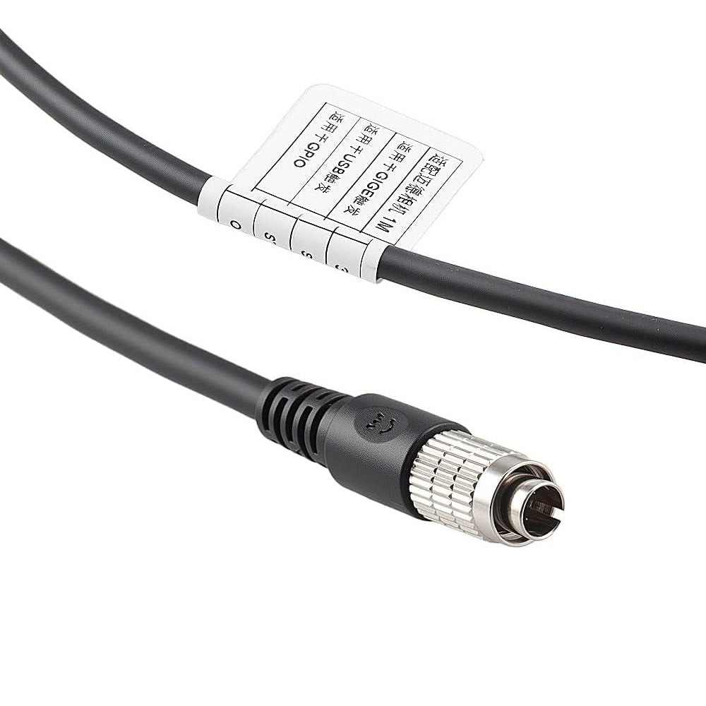 Alvin's Cables Industrial Camera IO Trigger Cable + HR25-7TP-8P Hirose 8 Pin Male Power Adapter for MindVision AVT PointGrey Basler Sony CCD GigE Camera 12V 2A (1Meter / 3.3 FT)