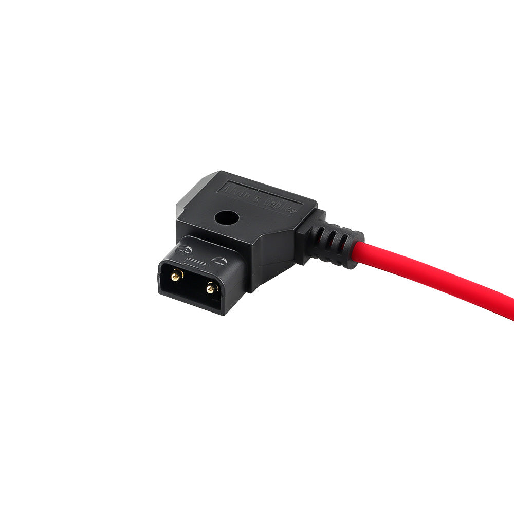 Alvin's Cables Rotatable Right Angle 2 Pin to D-tap Power Cable for Z CAM E2 S6/F6 Adjustable 90 Degrees 2 Pin, Ultra Soft 30cm|12inches