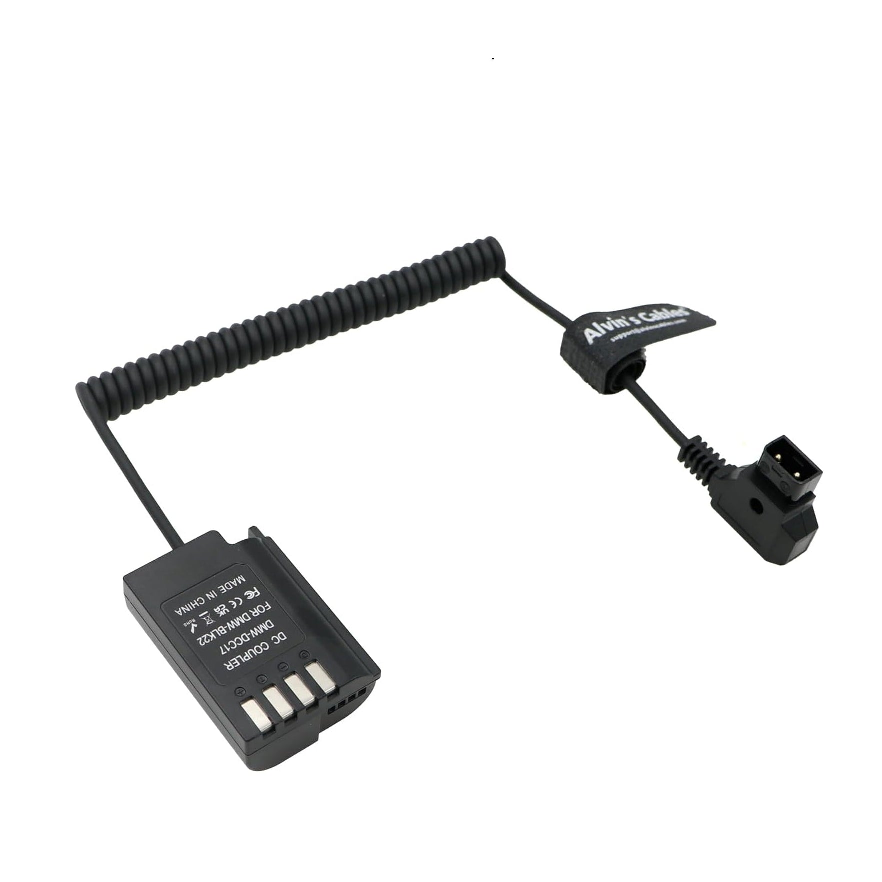 Alvin's Cables DMW-DCC17 DMW-BLK22 Dummy Battery to D-tap Power Adapte