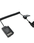 Alvin’s Cables DMW-DCC17 DMW-BLK22 Dummy Battery to D-tap Power Adapter Coiled Cable for Panasonic Lumix S5 S5II S5K S5C GH6 GH5II G9 G9II Camera