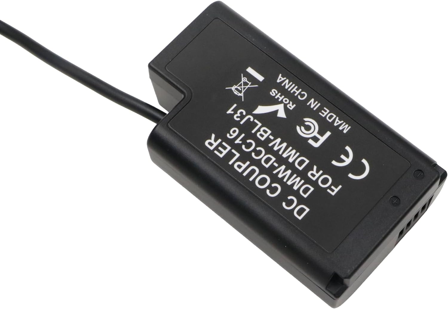 Alvin’s Cables DMW-DCC16 DMW-BLJ31 Dummy Battery to D-tap DC Coupler Power Cable for Panasonic Lumix S1 S1M S1R S1RM S1H Mirrorless Cameras