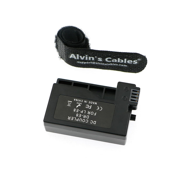 Alvin's Cables LP-E8 DR-E8 Dummy Battery to PD Type-C Decoded Power Cable for Canon EOS Rebel T5i T4i T3i T2i |Kiss X6 X5 X4 |700D 650D 600D 550D Cameras