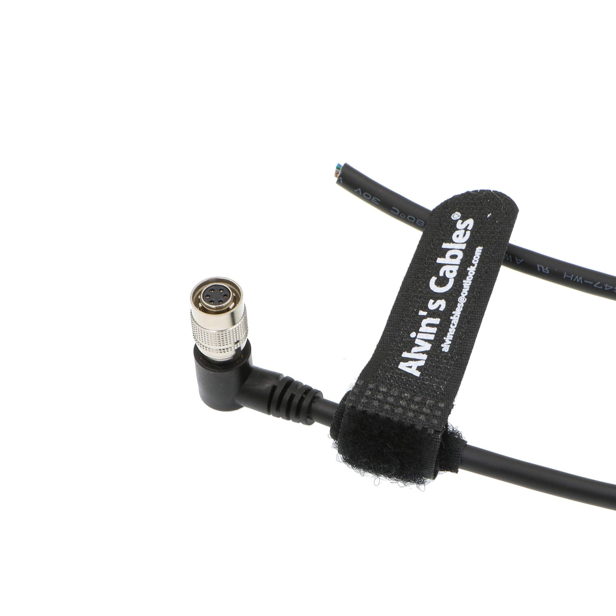 Alvin’s Cables HR10A-7P-6S Hirose 6 Pin Female to Open End Power I/O Cable High Flex Shielded for Sony CCD XC-75, Basler Ace GigE, AVT GigE Industrial Camera 9.8ft/3m