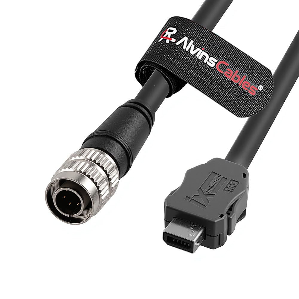 Alvin's Cables Keyence Sensor Head to Amplifier Cable for Keyence IV4-G120 Controller, IV4-G400/G500/G600 Sensor Head, Hirose 6 Pin to IX Cable Compatible with OP-88962/963/964/965
