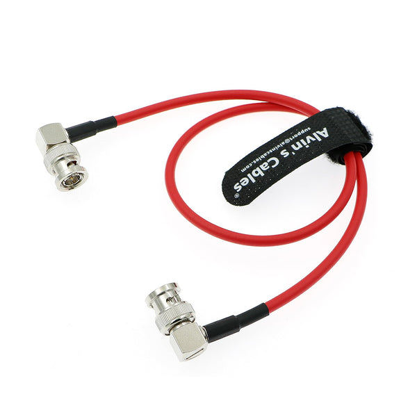Alvin's Cables 12G SDI Flexible Coaxial Cable BNC Male to Male Right Angle for RED Komodo| Atomos Monitor 75 Ohm Shielded Cable for 4K Video Camera