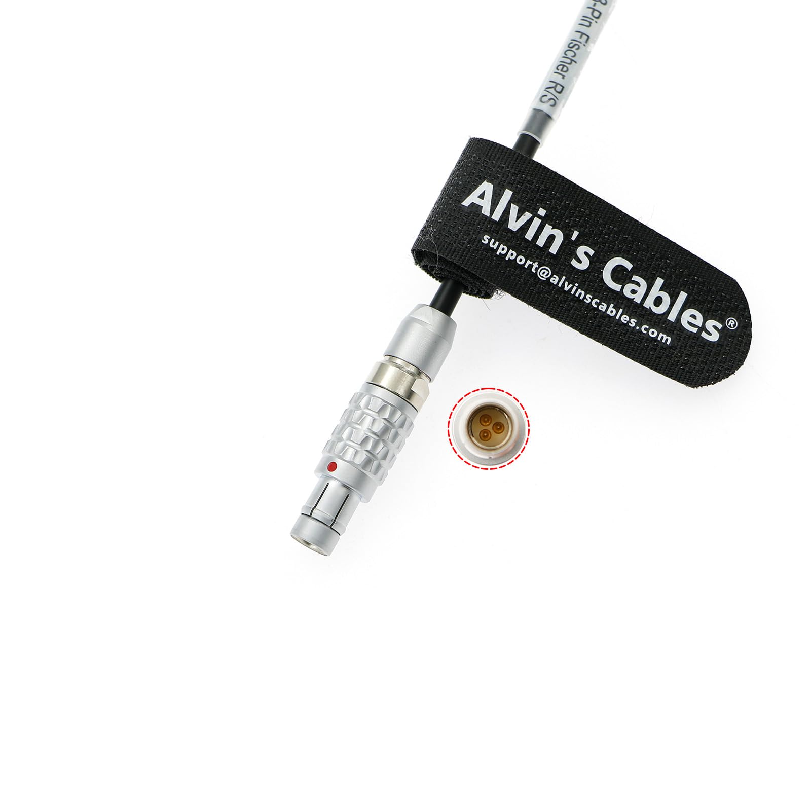 Alvin's Cables Nucleus-Nano II Motor Run Stop Cable for Tilta for Arri Alexa 35| Mini LF| LF| SXT| XT| Amira Cameras Fischer 3 Pin to Right Angle USB-C Type-C RS Cable 40cm| 15.7inches