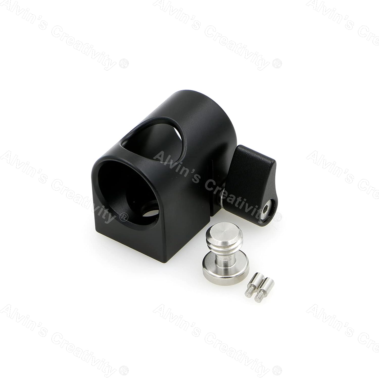 Alvins 19mm Single Rod Clamp Camera Rod Mount with 3/8-16 Thread for A ...