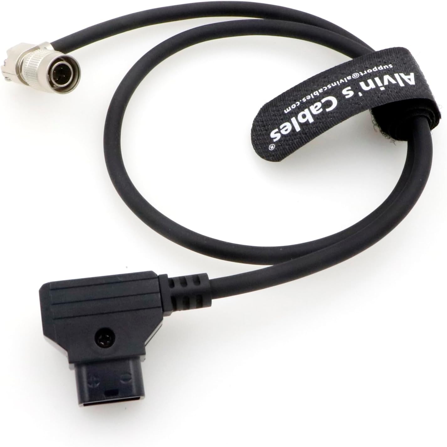 Alvin’s Cables Rotatable Right Angle Hirose 4 Pin Male to D-tap Power Cable for Sound Devices 688 644 633 MixPre-10 ii, Zoom F4 F8 F8N Recorder 50cm/19.7in