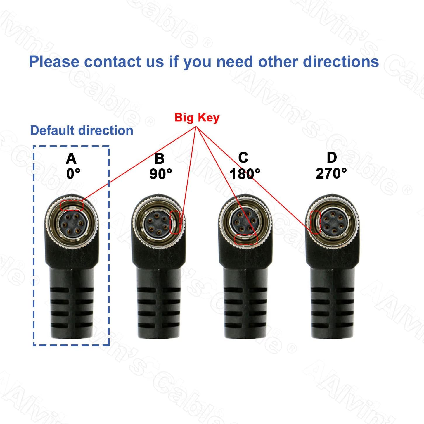 Alvin's Cables HR10A-7P-6S Hirose 6 Pin Female B-Type Right Angle to Open End Power I/O Cable for Sony CCD, Basler, Keyence, Cognex, Baumer, Hikvision Industrial Camera, High Flex Shielded